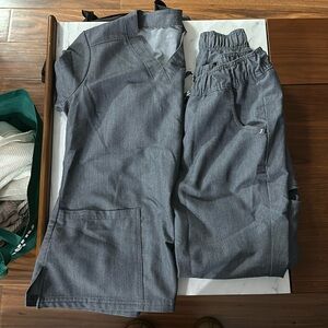 Jaanuu gray scrubs jogger - also have pink and green